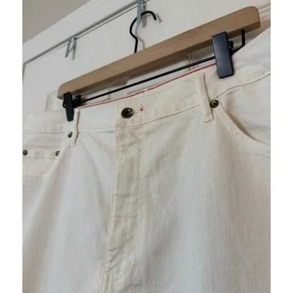 Raleigh Denim Alexander‎ Jeans White Handcrafted North Carolina, Mens Size 40